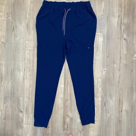 NWT Jaanuu - Men's Navy Scrub Drawstring Jogger Pants J95122T - Size XL Tall - Picture 1 of 7